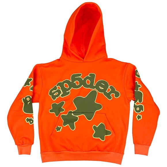 Sp5der Beluga Hoodie Sweatshirt OrangeSpider Worldwide
